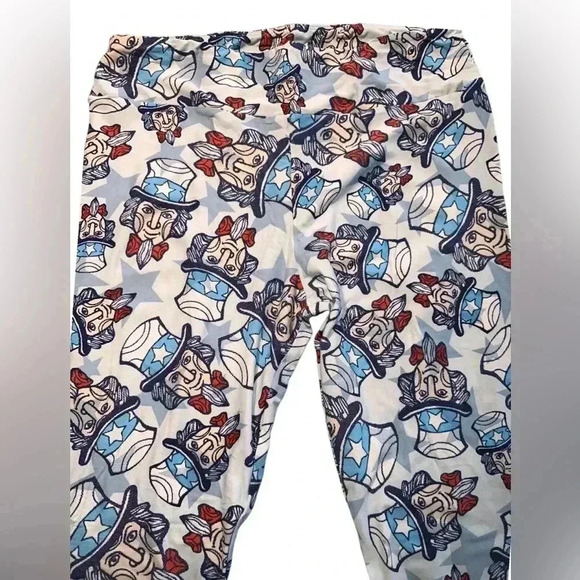 Lularoe TC Uncle Sam Americana leggings NWT - Picture 1 of 6